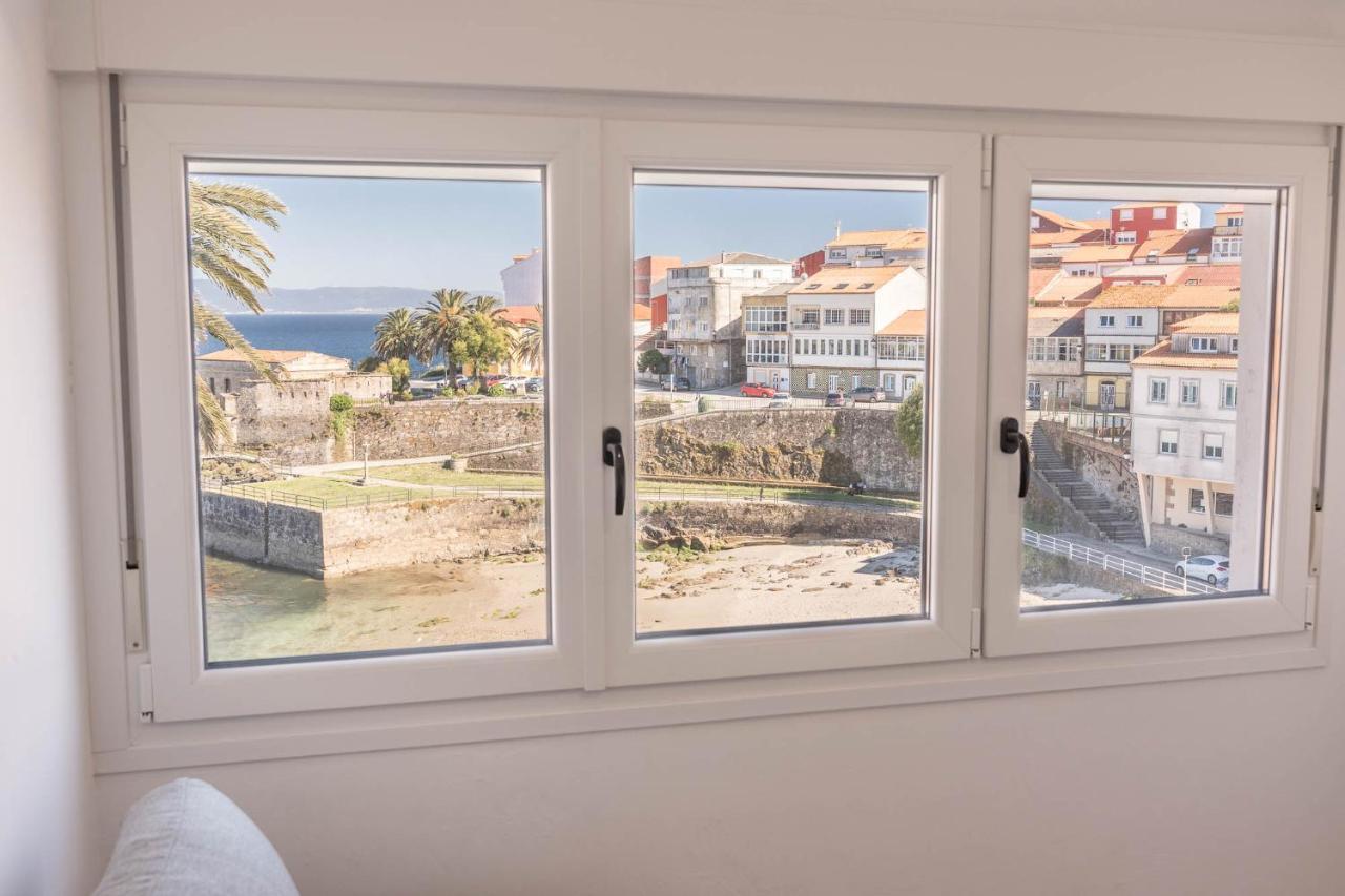 Apartamento Finisterre Con Vistas Al Mar Y Playa Luaran gambar
