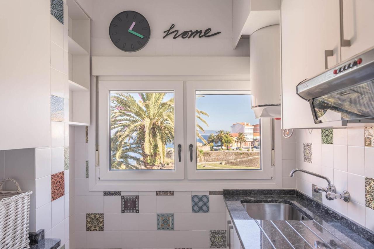 Apartamento Finisterre Con Vistas Al Mar Y Playa Luaran gambar